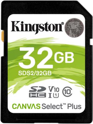 Карта памяти SDHC 32Gb Kingston Canvas Select Plus