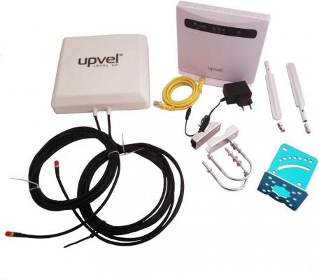 Wi-Fi роутер Upvel UR-736N4GF+UAN-WMDD13 802.11bgn 300Mbps 2.4 ГГц 4xLAN USB белый