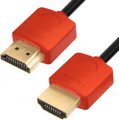 Кабель HDMI 3м Green Connection GCR-51601 круглый черный/красный