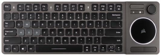Клавиатура беспроводная Corsair K83 USB + Bluetooth черный