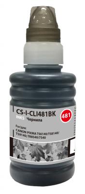 Чернила Cactus CS-I-CLI481BK черный100мл для Canon Pixma TR7540/TR8540/TS6140/TS8140/TS9140