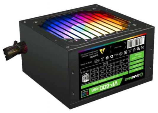 Блок питания ATX 600 Вт GameMax VP-600-RGB