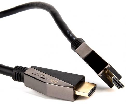 Кабель HDMI 1.5м VCOM Telecom CG860-1.5M круглый черный