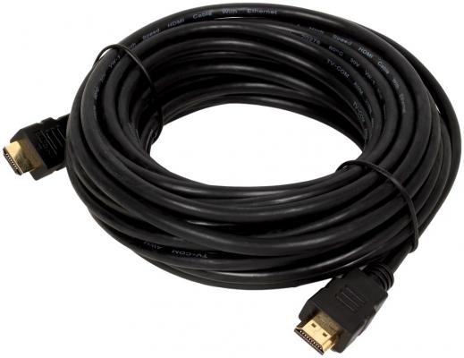 Кабель HDMI 10м TV-COM CG150S-10M круглый черный