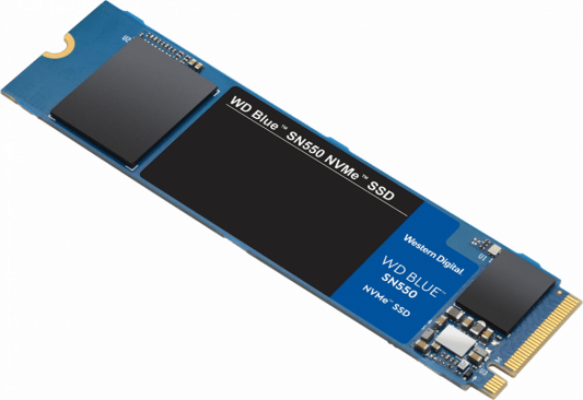 Твердотельный накопитель SSD M.2 500 Gb Western Digital Blue SN550 Read 2400Mb/s Write 1750Mb/s 3D NAND TLC (WDS500G2B0C)