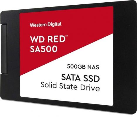 Твердотельный накопитель SSD 2.5" 500 Gb Western Digital Red SA500 Read 560Mb/s Write 530Mb/s 3D NAND TLC (WDS500G1R0A)