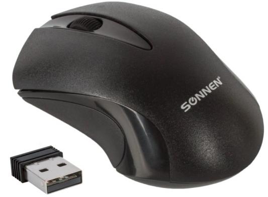 Мышь беспроводная Sonnen M-661Bk чёрный USB