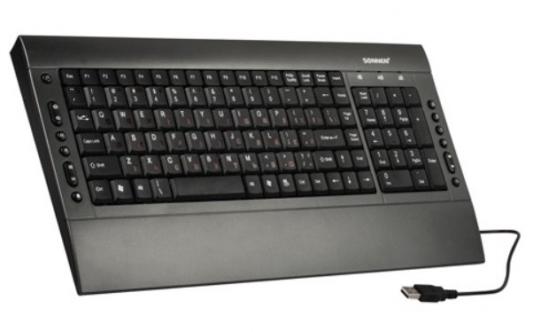 Клавиатура проводная Sonnen KB-M530 USB серый черный
