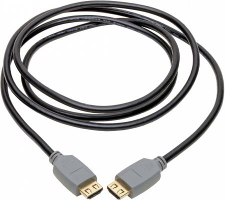 Кабель HDMI 1.8м Tripplite P568-006-2A круглый черный/серый