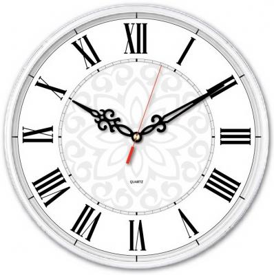 Часы настенные Бюрократ WallC-R70P белый