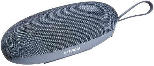 Колонка порт. Hyundai H-PAC280 синий/серый 5W 1.0 BT/3.5Jack/USB 10м