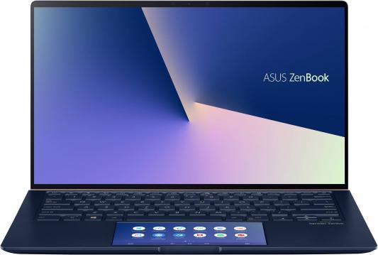 ASUS UX434FLC-A6227T 14"(1920x1080)/Intel Core i7 10510U(1.8Ghz)/16384Mb/512SSDGb/noDVD/Ext:nVidia GeForce MX250(2048Mb)/Cam/BT/WiFi/war 2y/1.26kg/Royal_Blue/W10 + ScreenPad