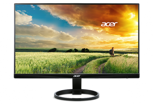 Монитор 23.8" Acer R240Ysmipx black (IPS, 1920x1080, 16:9, 250cd/m2, 1000:1, 4ms, VGA, HDMI, DP) (UM.QR0EE.A01)