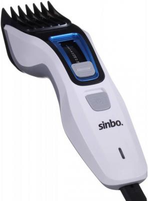 Машинка для стрижки Sinbo SHC 4357 белый/черный (насадок в компл:1шт)