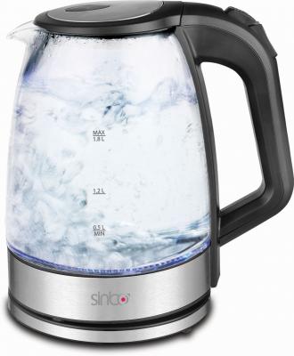 Чайник электрический Sinbo SK 7390 2200 Вт прозрачный 1.8 л стекло