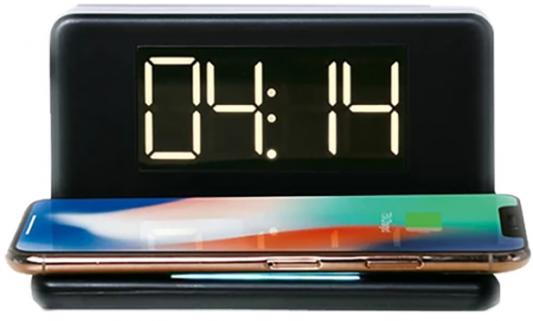 Часы с беспроводной зарядкой Max М-010 чёрный