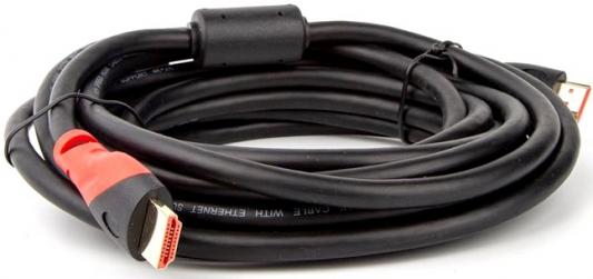 Кабель HDMI 5м TELECOM TCG220F-5M круглый черный кабель hdmi 5м aopen acg711dw 5m круглый белый