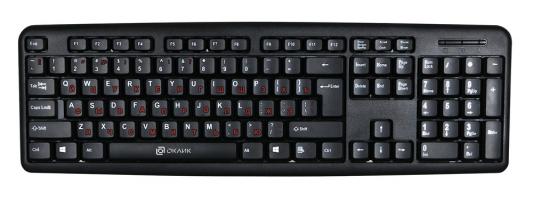 Клавиатура проводная Oklick 90MV2 USB черный