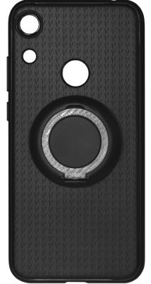 Чехол с кольцом-держателем для Huawei Honor 8A DF hwBlackRing-01 (black)