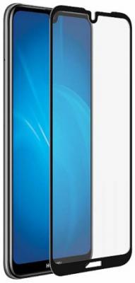 Закаленное стекло с цветной рамкой (fullscreen) для Huawei Y5 (2019)/Honor 8S DF hwColor-91 (black)