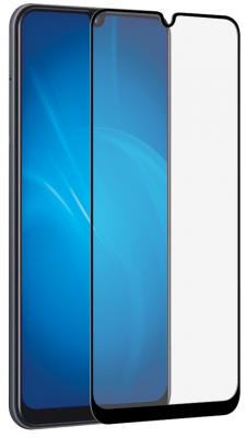 Закаленное стекло с цветной рамкой DF sColor-75 black (fullscreen+fullglue) для Samsung Galaxy A10