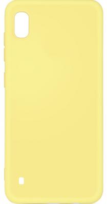 Чехол-накладка для Samsung Galaxy A10 DF sOriginal-01 Yellow клип-кейс, силикон, микрофибра