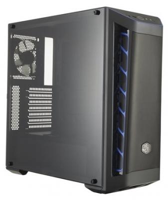 Cooler Master MasterBox MB511, 2xUSB3.0, 1x120 Fan, w/o PSU, Black, Blue Trim, Mesh Front Panel, ATX