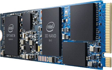 Твердотельный накопитель SSD M.2 256 Gb Intel Optane Memory H10 with Solid State Storage Read 1450Mb/s Write 650Mb/s 3D QLC NAND (HBRPEKNX0101A01)