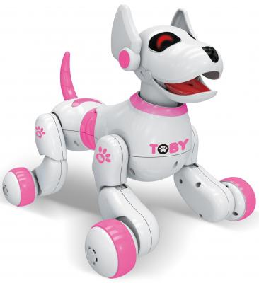 Интерактивная собака-робот с пультом ДУ Toby, розовая (8205-pink: DEFA)