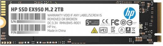 Твердотельный накопитель SSD M.2 2 Tb HP EX950 Read 3500Mb/s Write 2900Mb/s 3D NAND TLC (5MS24AA)