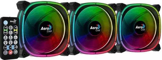 Вентилятор Aerocool Astro 12 Pro (3x120мм, 17.5dB, 1000rpm, 6 pin, подсветка+ пульт) RTL