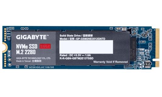 Твердотельный накопитель SSD M.2 512 Gb GigaByte NVMe Read 1700Mb/s Write 1550Mb/s 3D NAND TLC (GP-GSM2NE3512GNTD )