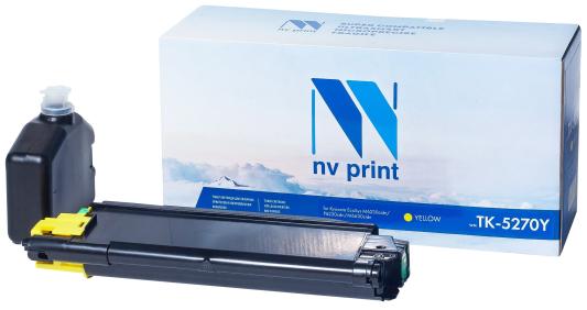 NV Print TK-5270Y Тонер-картридж для Kyocera EcoSys M6230cidn/P6230cdn/M6630cidn , Y, 6K