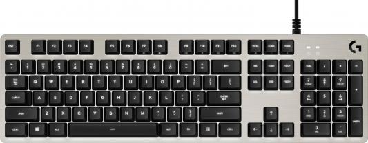 Клавиатура проводная Logitech Gaming Keyboard G413 USB серебристый 920-008516