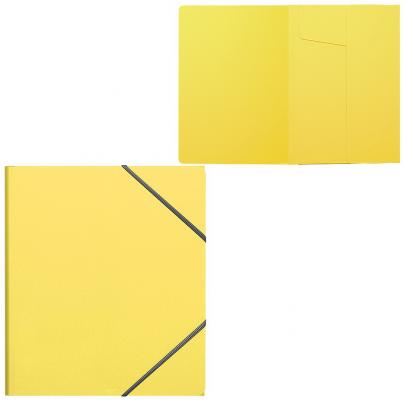 Папка на резинках пластиковая  ErichKrause® Neon, A5+, желтый (в пакете по 1 шт.)