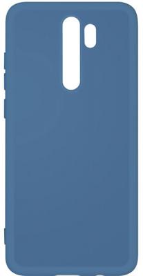 Чехол-накладка для Xiaomi Redmi Note 8 Pro DF xiOriginal-03 Blue клип-кейс, силикон, микрофибра