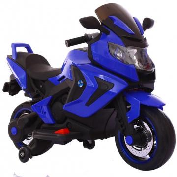 Мотоцикл синий 6V4.5AH*2, 25W*2, кнопка старта, LED-подсветка