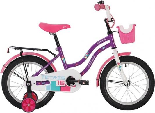 Велосипед NOVATRACK "Tetris" 12" фиолетовый