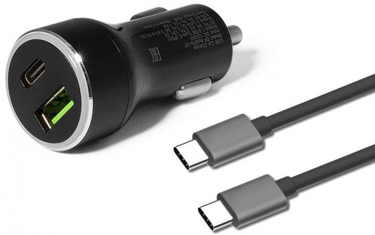 Автомобильное зарядное устройство DF DFAutoTor-07 USB-C USB 3/2/1.5 А черный