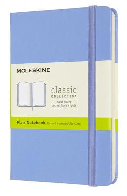 Блокнот Moleskine CLASSIC QP012B42 Pocket 90x140мм 192стр. нелинованный твердая обложка голубая гортензия