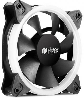 Вентилятор для корпуса HIPER HCF1251-03 Single ring, RGB fan , 120*120*25mm (38.5CFM, 1200RPM, 3+4PIN) OEM