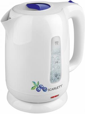 Чайник электрический Scarlett SC-EK18P52 1.7л. 2200Вт белый/рисунок (корпус: пластик)