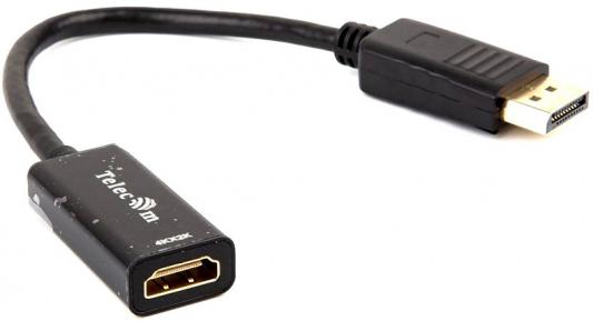 Переходник HDMI DisplayPort 0.2м TELECOM TA801 круглый черный