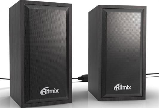 Колонки RITMIX SP-2052w 2.0 Black (USB, jack 3.5 мм, 6 Вт (2*3) рег. громкости)