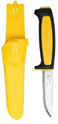 Нож Mora Basic 511 Limited Edition 2020 (13710) стальной разделочный лезв.91мм прямая заточка черный/желтыйуг