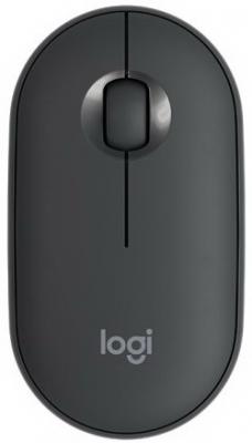 Мышь беспроводная Logitech Pebble M350 чёрный USB + Bluetooth 910-005718