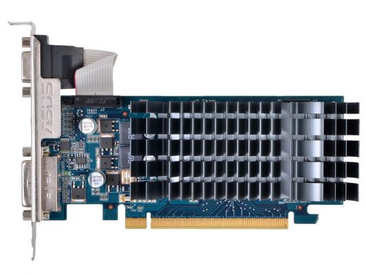Видеокарта 1Gb <PCI-E> Asus EN210 Silent DI V2 с CUDA <GF210, GDDR3, 64 bit, HDCP, DVI, HDMI, Low Profile, Retail>