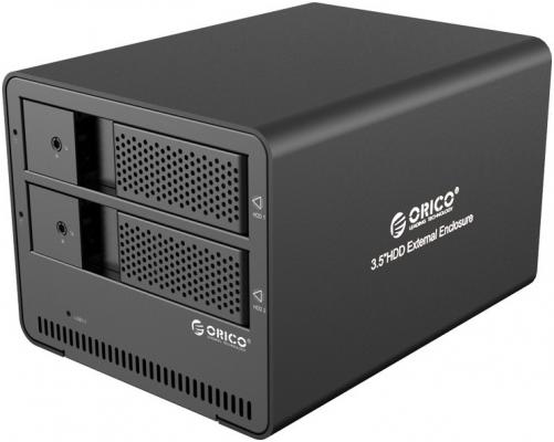 Внешний контейнер для HDD 2x3,5" Orico 9528U3 (черный) USB 3.0