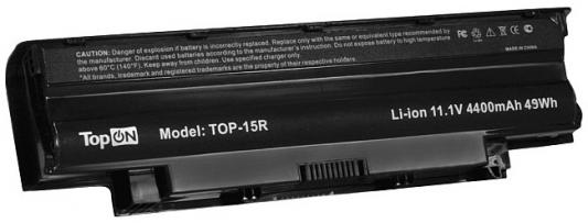 Аккумуляторная батарея TopON TOP-15R 4400мАч для ноутбуков Dell Inspiron 13R 14R 15R 17R M4110 M5010