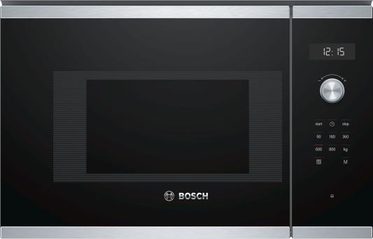 СВЧ Bosch BFL524MS0 800 Вт нержавеющая сталь чёрный